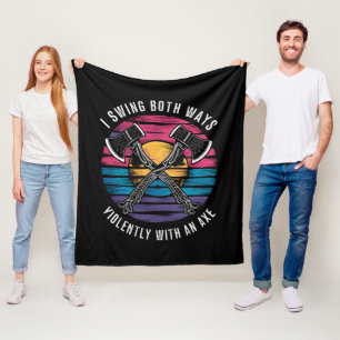 Manta Polar Bandera de orgullo Bi divertida hacha bisexual me