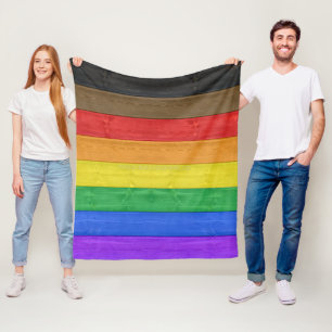 Manta Polar Bandera de orgullo gay inclusivo de SlipperyJoe te