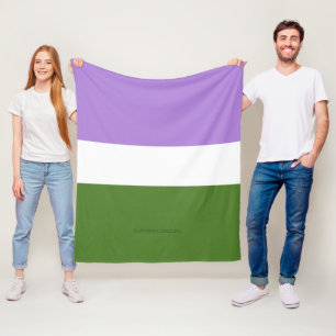 Manta Polar Bandera de orgullo genderqueer de SlipperyJoe lava