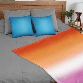 Manta Polar Bandera de orgullo lésbico con gradiente – Bandera