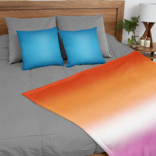 Manta Polar Bandera de orgullo lésbico con gradiente – Bandera