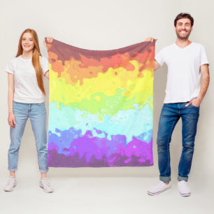 Manta Polar Bandera de Orgullo Neurogénero Abstracta Boho Groo
