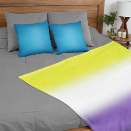 Manta Polar Bandera de Orgullo No Binario Gradiente – Bandera 