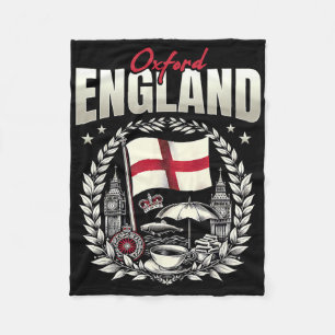 Manta Polar Bandera de Oxford Inglaterra Recuerdo de vacacione