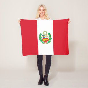 Manta Polar Bandera de Perú