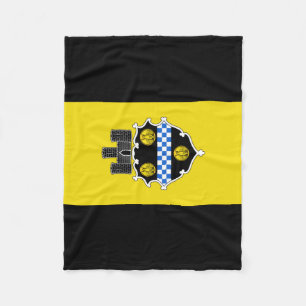 Manta Polar Bandera de Pittsburgh, Pennsylvania Fleece Blanket
