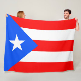 Manta Polar Bandera de Puerto Rico