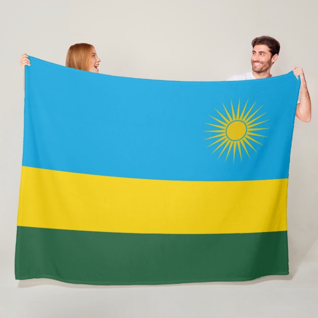 Manta Polar Bandera de Ruanda (Ruanda) (país africano) (In situ)