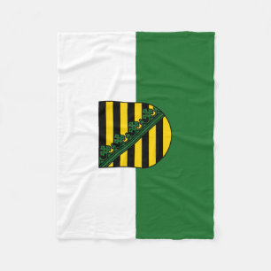Manta Polar Bandera de Sajonia Fleece Blanket