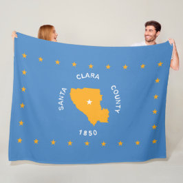 Manta Polar Bandera de Santa Clara (condado de Estados Unidos,