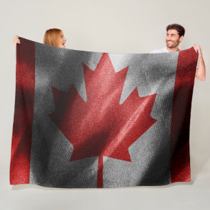 Manta Polar Bandera de seda de Canadá