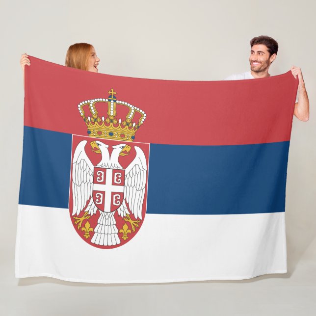Manta Polar Bandera de Serbia (In situ)