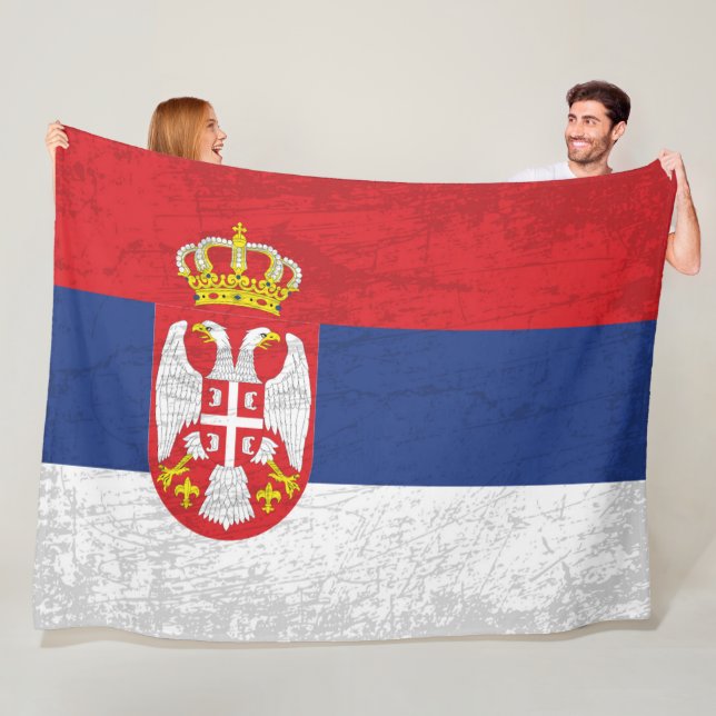 Manta Polar Bandera de Serbia - Un tapiz de herencia serbia (In situ)