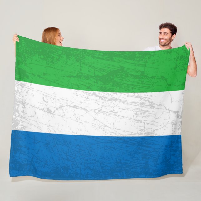 Manta Polar Bandera de Sierra Leona - Un tapiz de Siera leona (In situ)