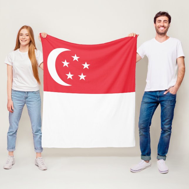 Manta Polar Bandera de Singapur (In situ)