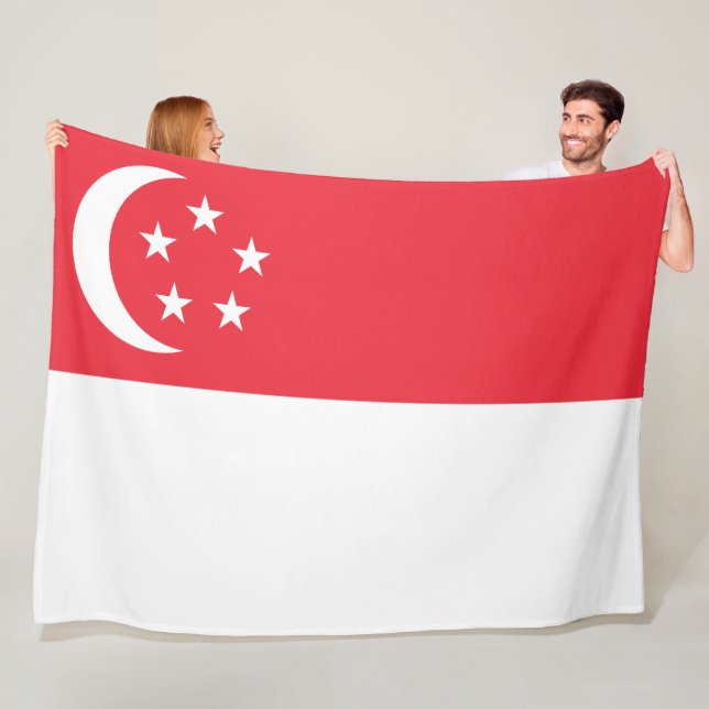 Manta Polar Bandera de Singapur (In situ)