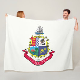 Manta Polar Bandera de Stamford (Connecticut)