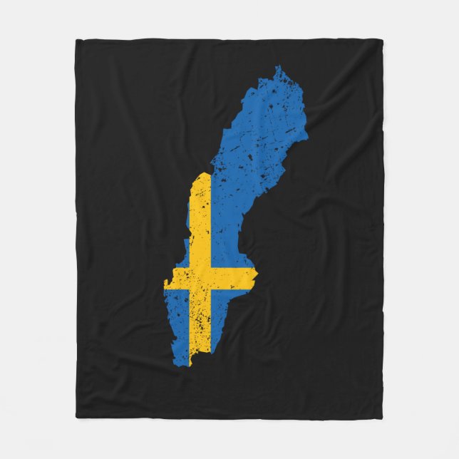 Manta Polar Bandera de Suecia (Anverso)