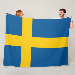 Manta Polar Bandera de Suecia grande