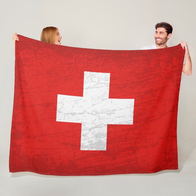 Manta Polar Bandera de Suiza -un tapiz de herencia suiza (In situ)