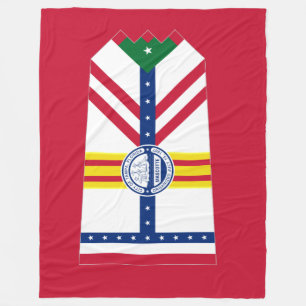 Manta Polar Bandera de Tampa, Florida Fleece Blanket