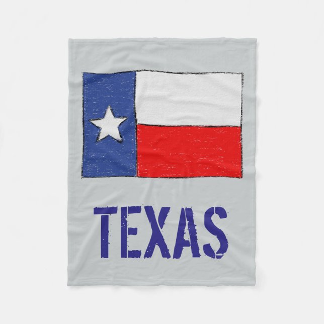 Manta Polar Bandera de Tejas (Anverso)