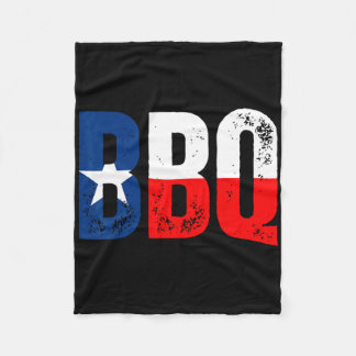 Manta Polar Bandera de Texas con barbacoa