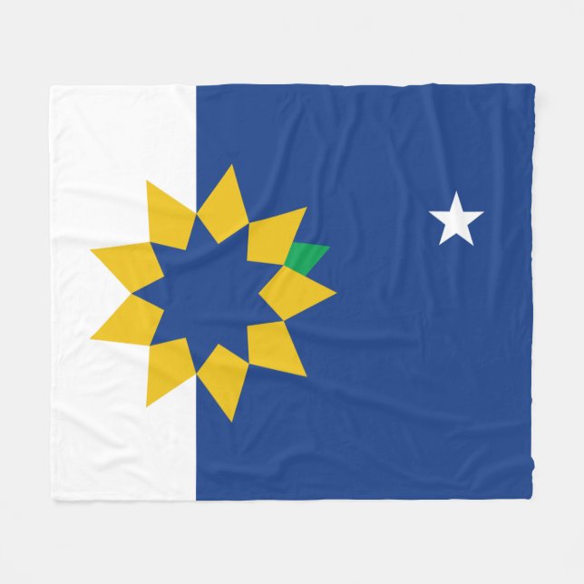 Manta Polar Bandera de Topeka (Kansas) (Frente (Horizontal))