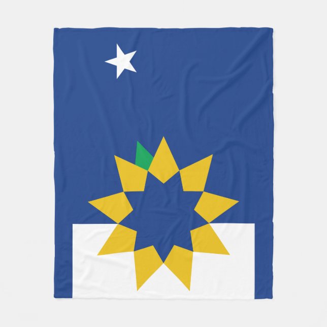 Manta Polar Bandera de Topeka, Kansas (Anverso)