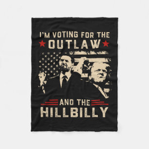 Manta Polar Bandera de Trump 2024 Hillbilly J.d.vance 2024 Do