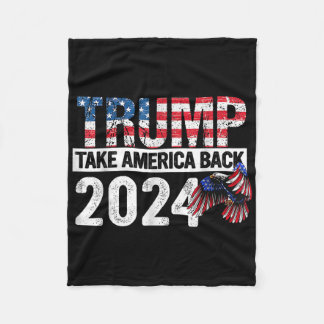 Manta Polar Bandera De Trump 2024 Recupera A Estados Unidos El