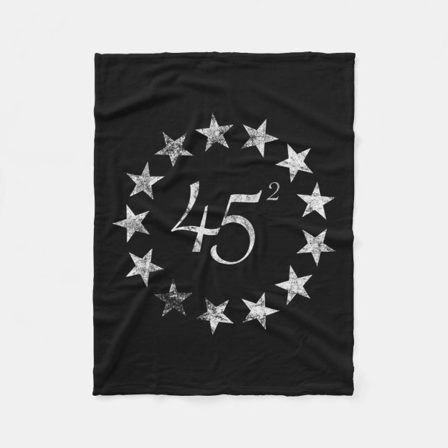 Manta Polar Bandera de Trump Betsy Ross al cuadrado 2020 2024  (Anverso)