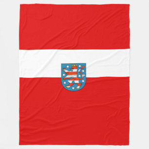 Manta Polar Bandera de Turingia Fleece Blanket