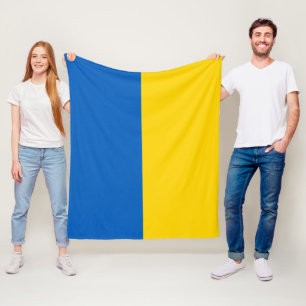 Manta Polar Bandera de Ucrania azul amarillo dorado patriota u