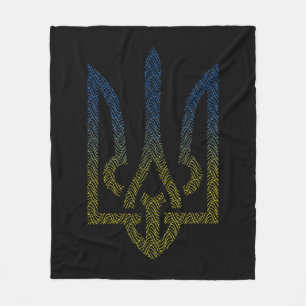 Manta Polar Bandera De Ucrania Y Tridente Ucrania