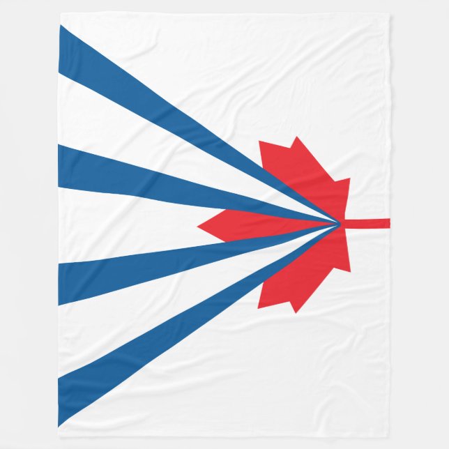 Manta Polar Bandera de Vaughan (Ontario, Canadá) (Anverso)