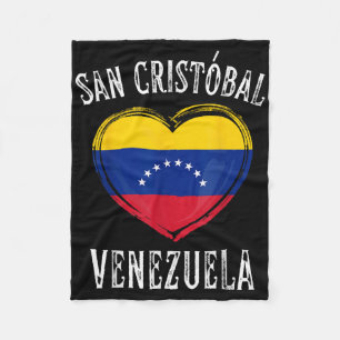 Manta Polar Bandera de Venezuela Corazón de San Cristóbal