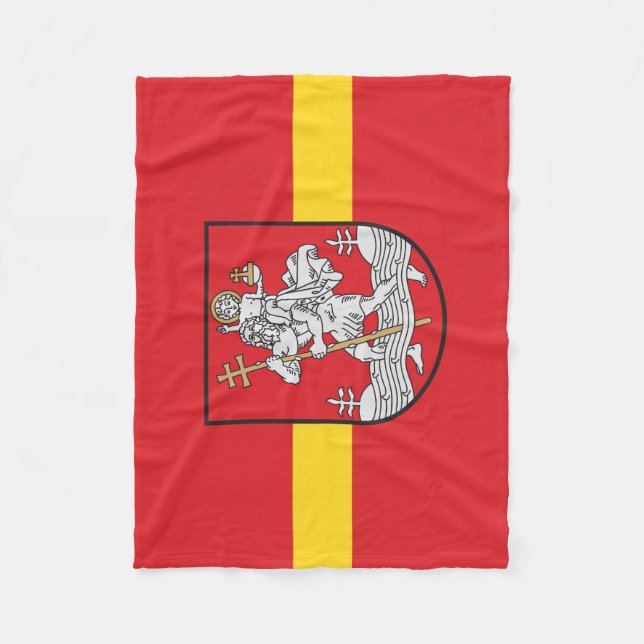 Manta Polar Bandera de Vilnius, billetera de Lituania (Anverso)