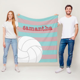 Manta Polar Bandera de voleibol rojo y acuático gigante a raya