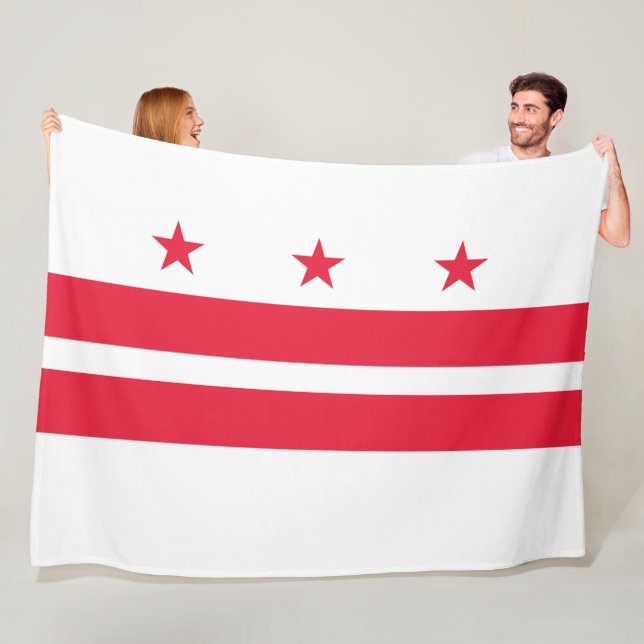 Manta Polar Bandera de Washington D.C. (Distrito de Columbia) (In situ)