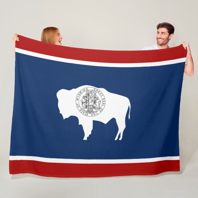 Manta Polar Bandera de Wyoming (In situ)