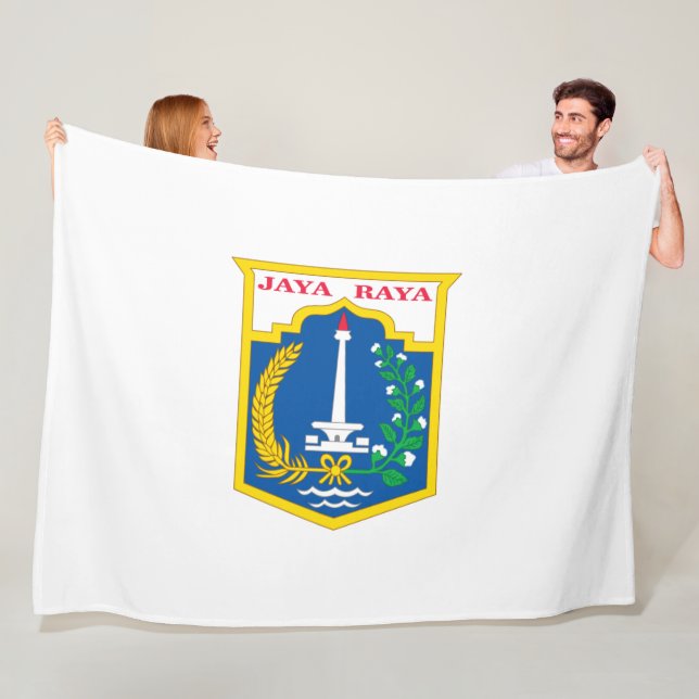 Manta Polar Bandera de Yakarta (ciudad capital de Indonesia) (In situ)