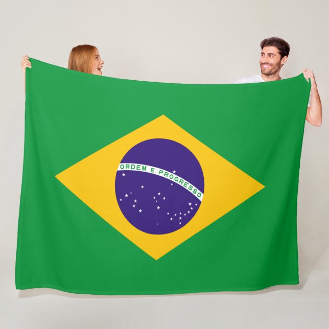 Manta Polar Bandera del Brasil (In situ)