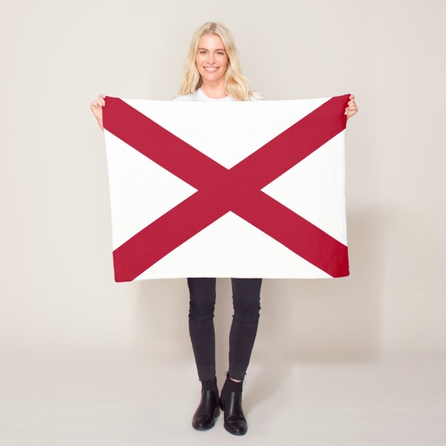 Manta Polar Bandera del estado de Alabama (In situ)