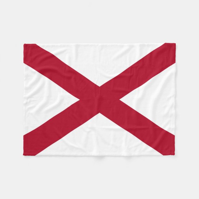 Manta Polar Bandera del estado de Alabama (Frente (Horizontal))