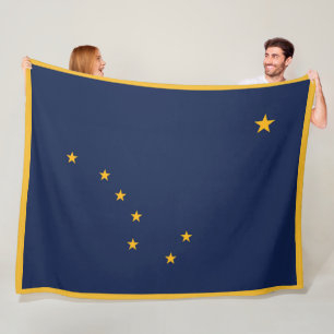Manta Polar Bandera del estado de Alaska Imprimir Patriotismo