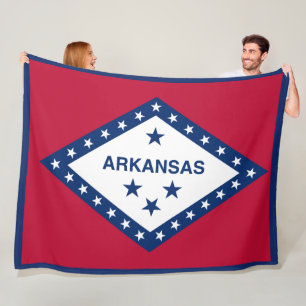Manta Polar Bandera del Estado de Arkansas Imprimir Patriota