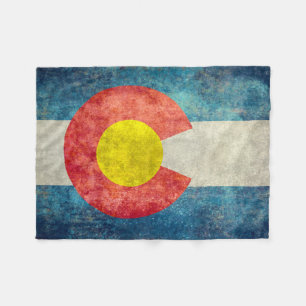 Manta Polar Bandera del estado de Colorado con mirada sucia