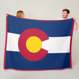 Manta Polar Bandera del Estado de Colorado Imprimir Patriota