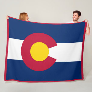 Manta Polar Bandera del Estado de Colorado Imprimir Patriota